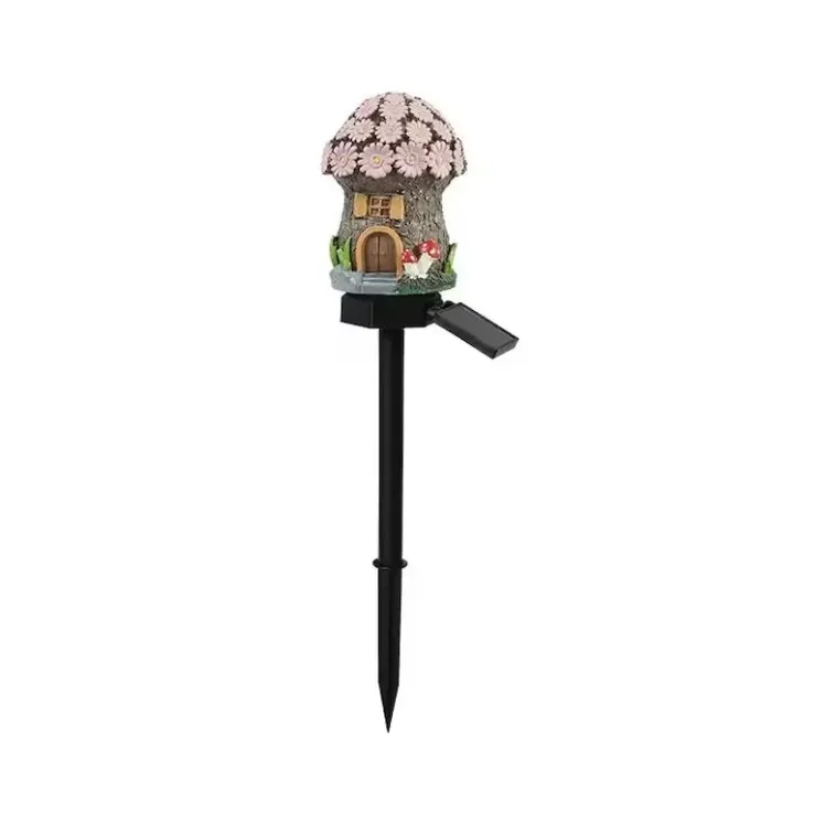 🍄 Enchanted Solar Mushroom House Light – Cozy Fairy Garden Decor