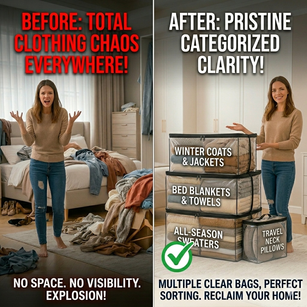 The #1 Storage Solution of 2026! 🏆 Over 30 million families have ditched messy bins for these clear bags-edition