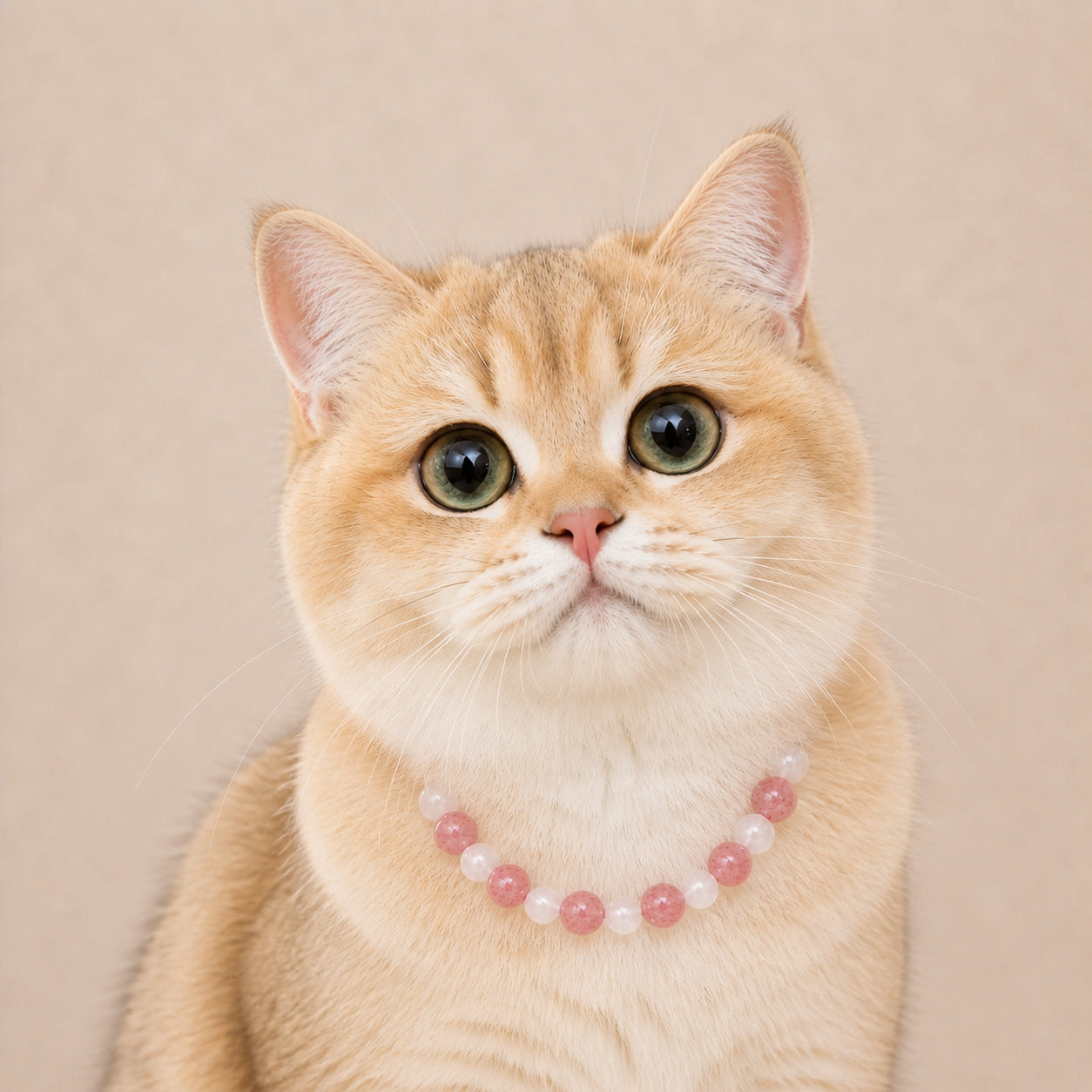 Natural Crystal Pet Collar — Handcrafted Healing Amulet for Dog & Cat Anxiety | TerraGem