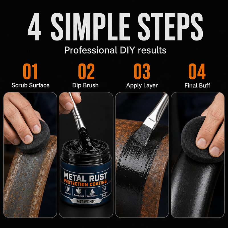 【 🥳 BUY 1 GET 1 FREE 】 Metal Rust Protection Black Repair Paste