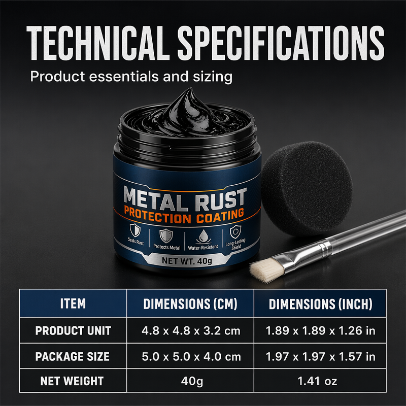 【 🥳 BUY 1 GET 1 FREE 】 Metal Rust Protection Black Repair Paste